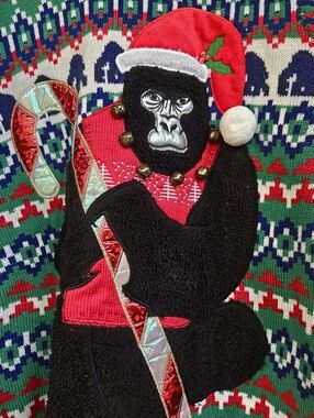 UGLY CHRISTMAS SWEATER, APE SWEATER, Lg